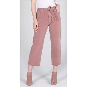 NEW Super Cute High Rise High Waist Wide Straight Leg Pink Pants Silver Jeans Co